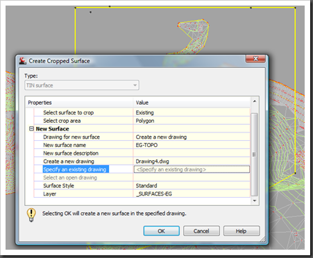 Autodesk Civil 3D Create Cropped Surface Autodesk Civil 3D Create Cropped Surface