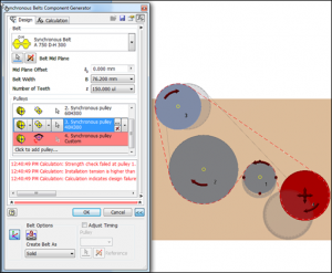 Autodesk Invnetor 2012 Synchrounous Belt Generator