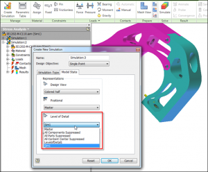 Autodesk Inventor Strss Analysis Model State
