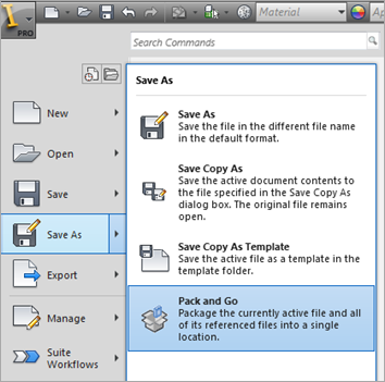 Autodesk Inventor 2013 pack and go