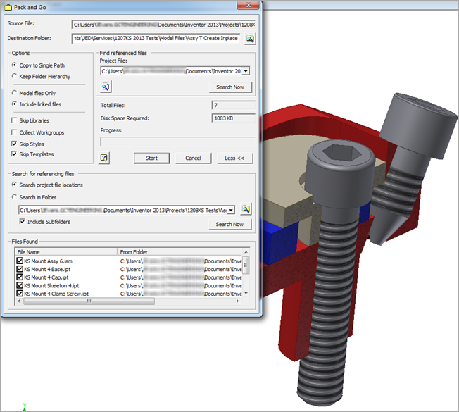 Autodesk Inventor 2013 pack and go