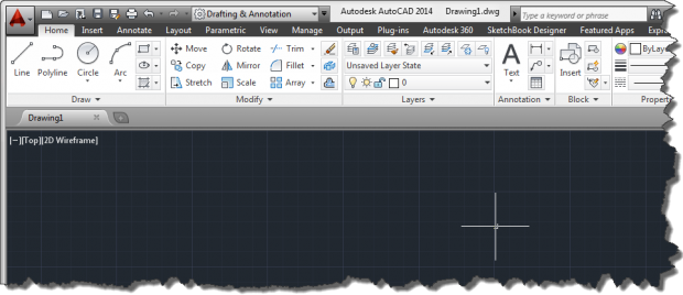 AutoCAD 2014 User Interface