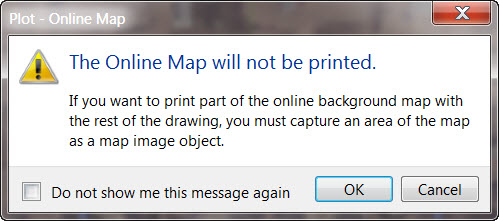 AutoCAD 2015 - Online Map Does Not Plot
