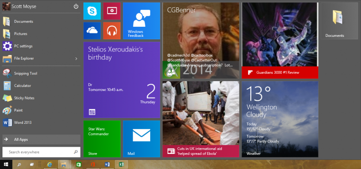 Windows 10 New Old Start Menu Windows 10 New Old Start Menu
