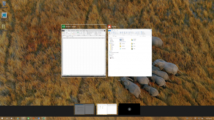 Windows 10 Task View - Virtual Desktops Windows 10 Task View - Virtual Desktops