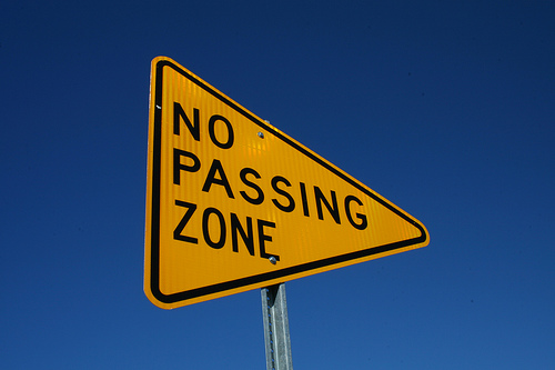 No Passing Sign