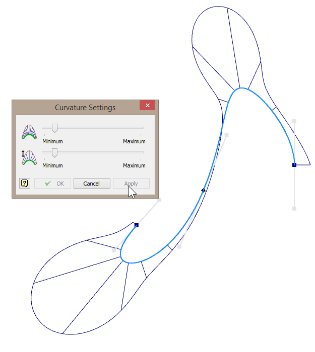 Autodesk Inventor 2014 | Modify curvature display UI bug