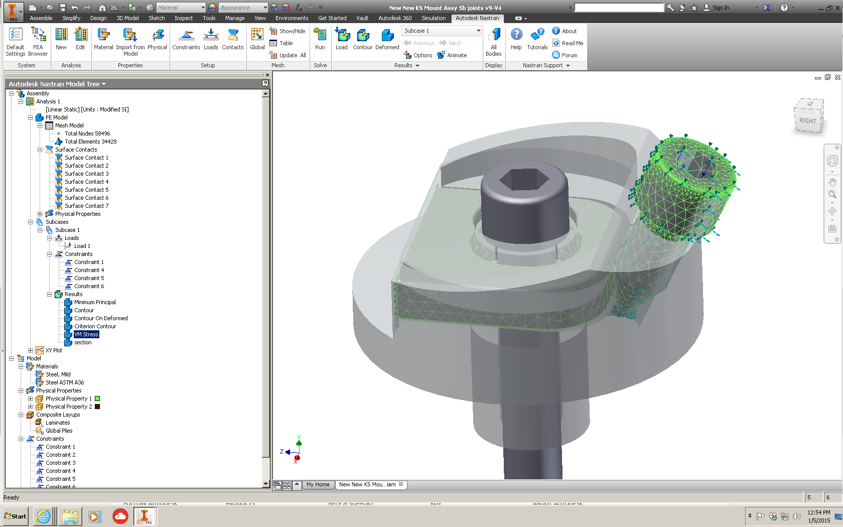 Autodesk Nastran In-CAD: Interface and Features