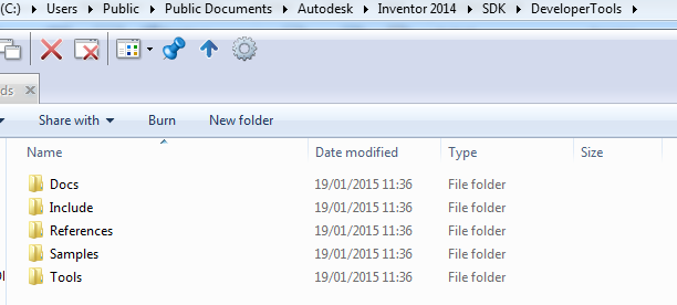 Inventor API developer tools installed Inventor API developer tools installed