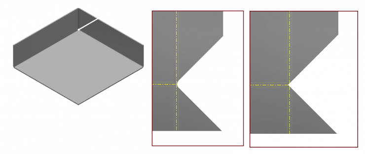 Inventor Sheet Metal 3 Bend Corner
