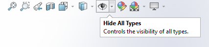 SOLIDWORKS 2017 Hide All Types