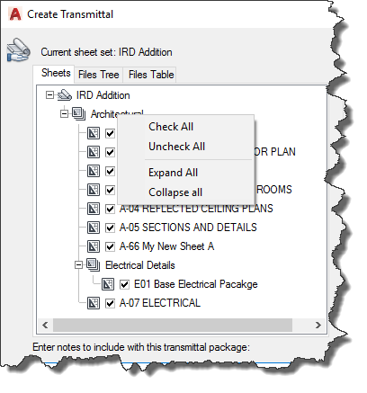 AutoCAD-Create-Transmittal-Right-Click-File Listing