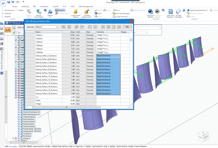 Solid Edge Paste Multiple Formula