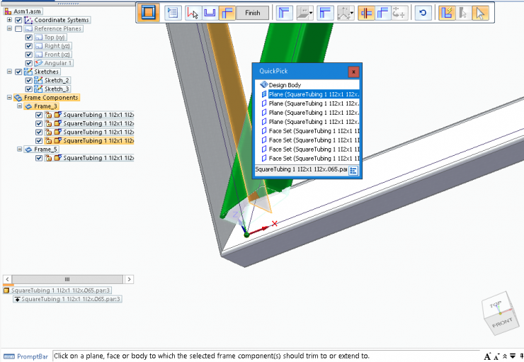 Solid Edge Frame Design