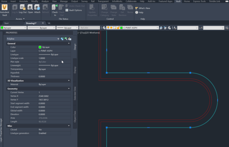 AutoCAD Polyline joined normally