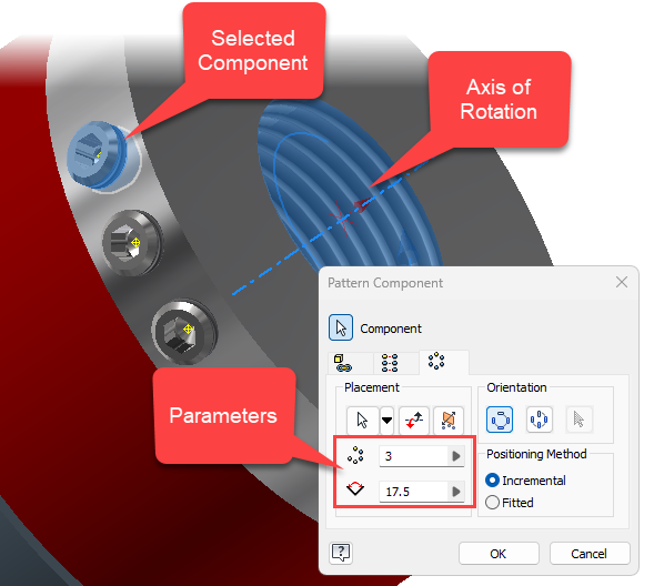 Inventor Pattern - Assembly Circular